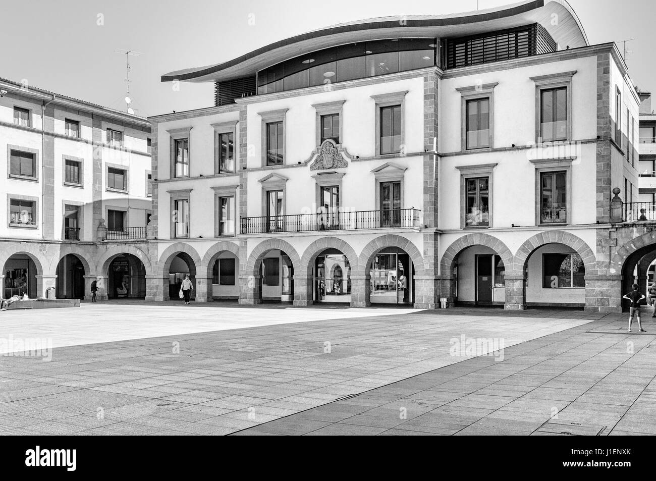 Rathaus der Stadt Amorebieta-Etxano.en in der Provinz Bizkaia, Baskenland, Spanien. Stockfoto