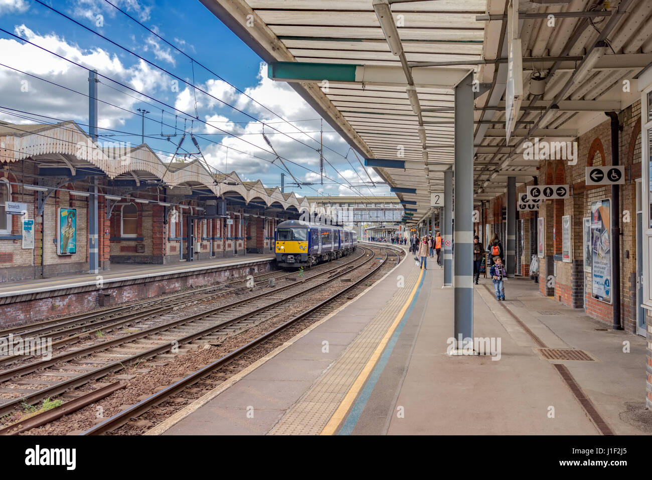 Ipswich Bahnhof in Suffolk, UK Stockfoto