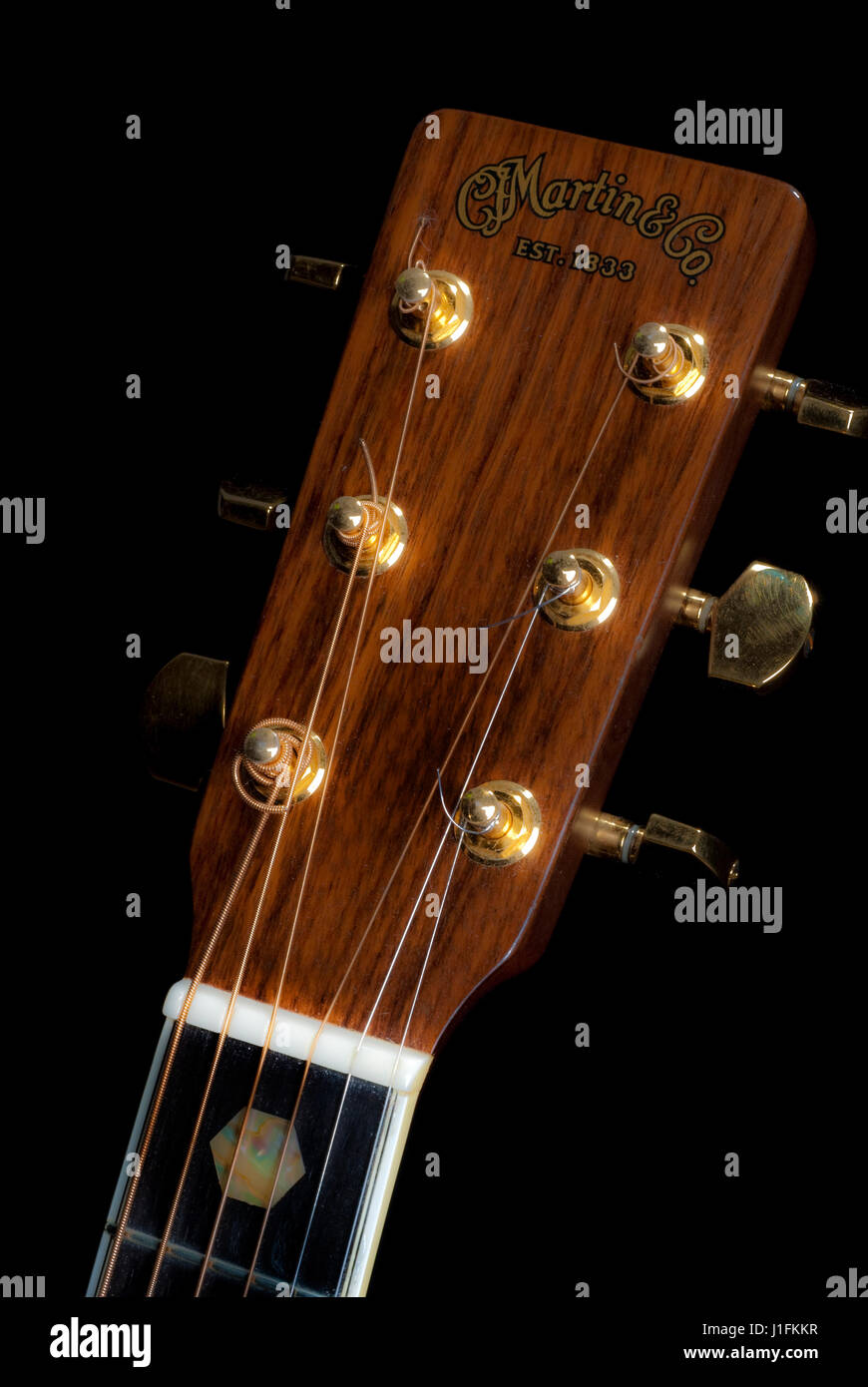 akustische Gitarre Musikinstrument Stockfoto