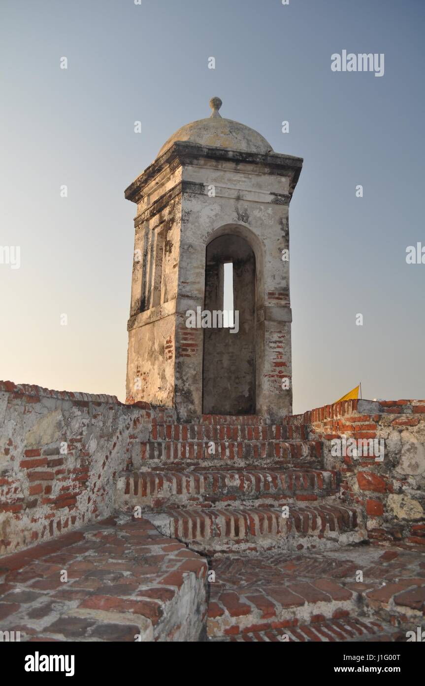 San Felipe de Barajas Castle - Cartagena Kolumbien Stockfoto