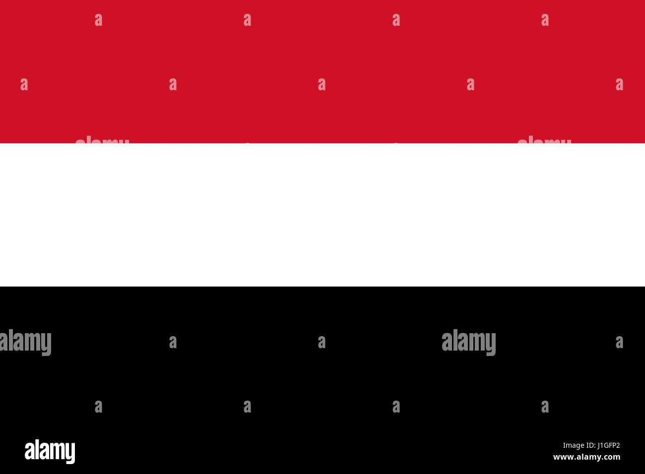 Abbildung der Flagge des Jemen Stockfoto