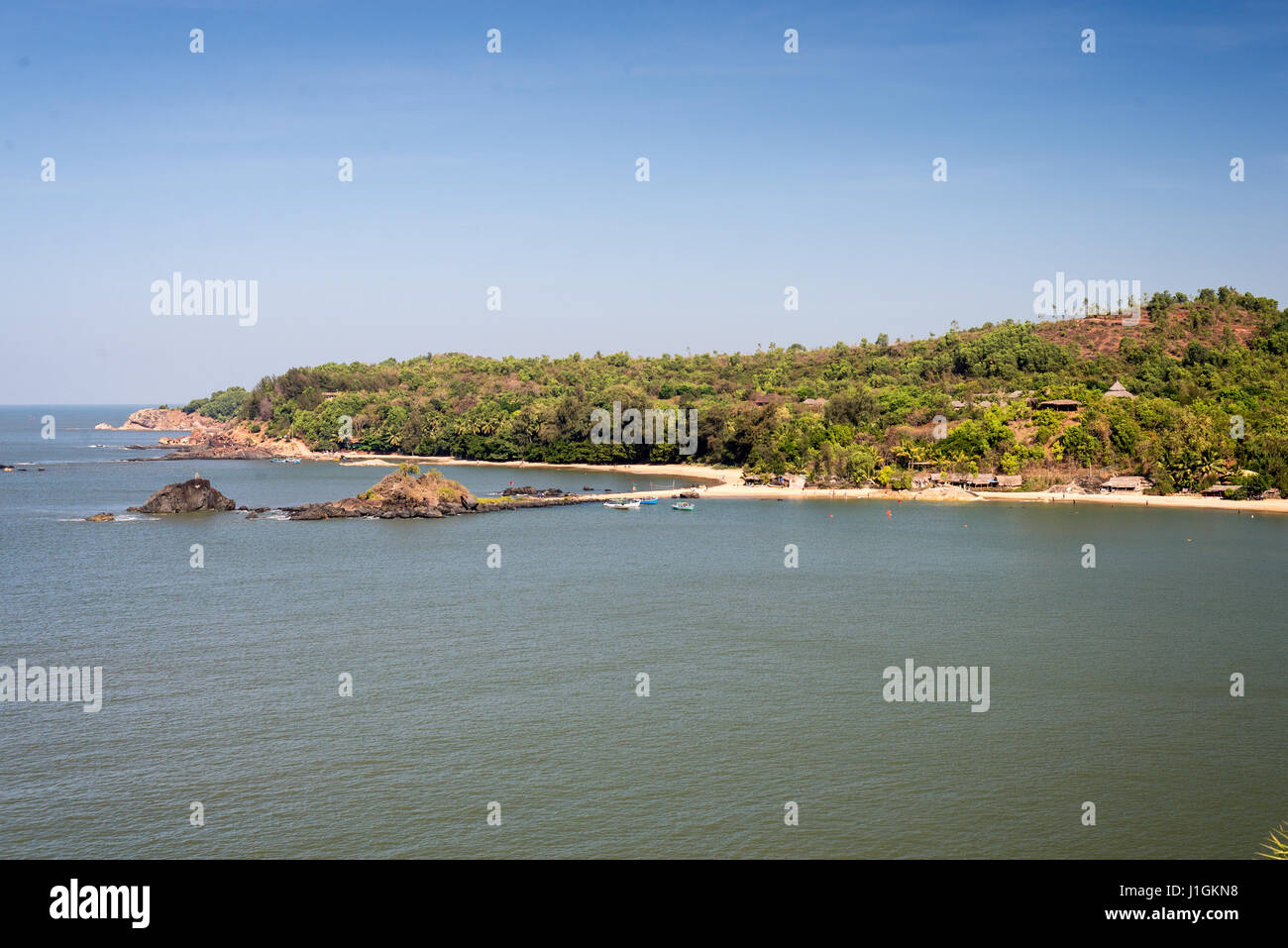 Om Strand Gokarna Stockfoto