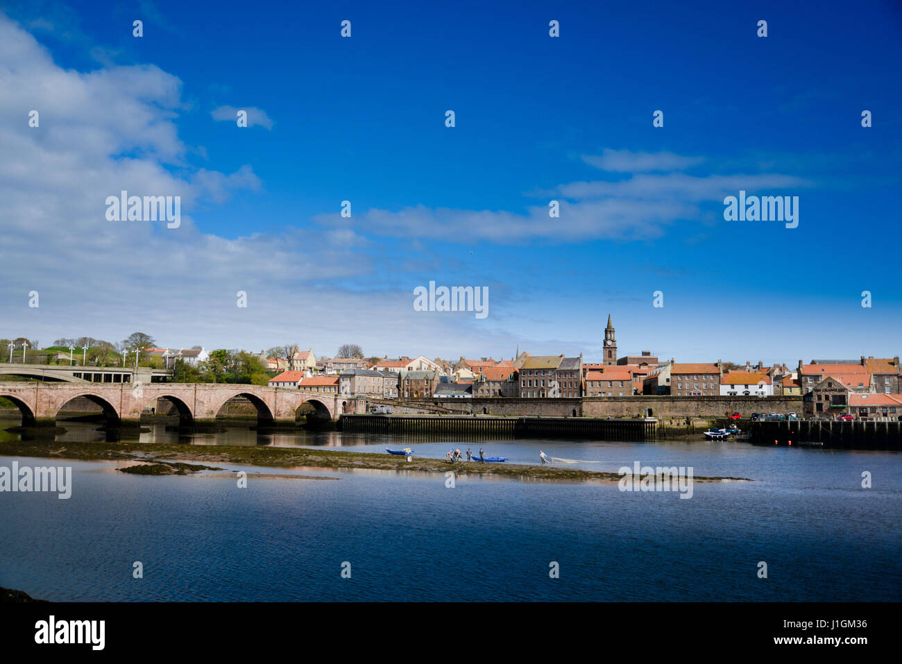 Englands nördlichste Stadt Berwick upon Tweed Stockfoto