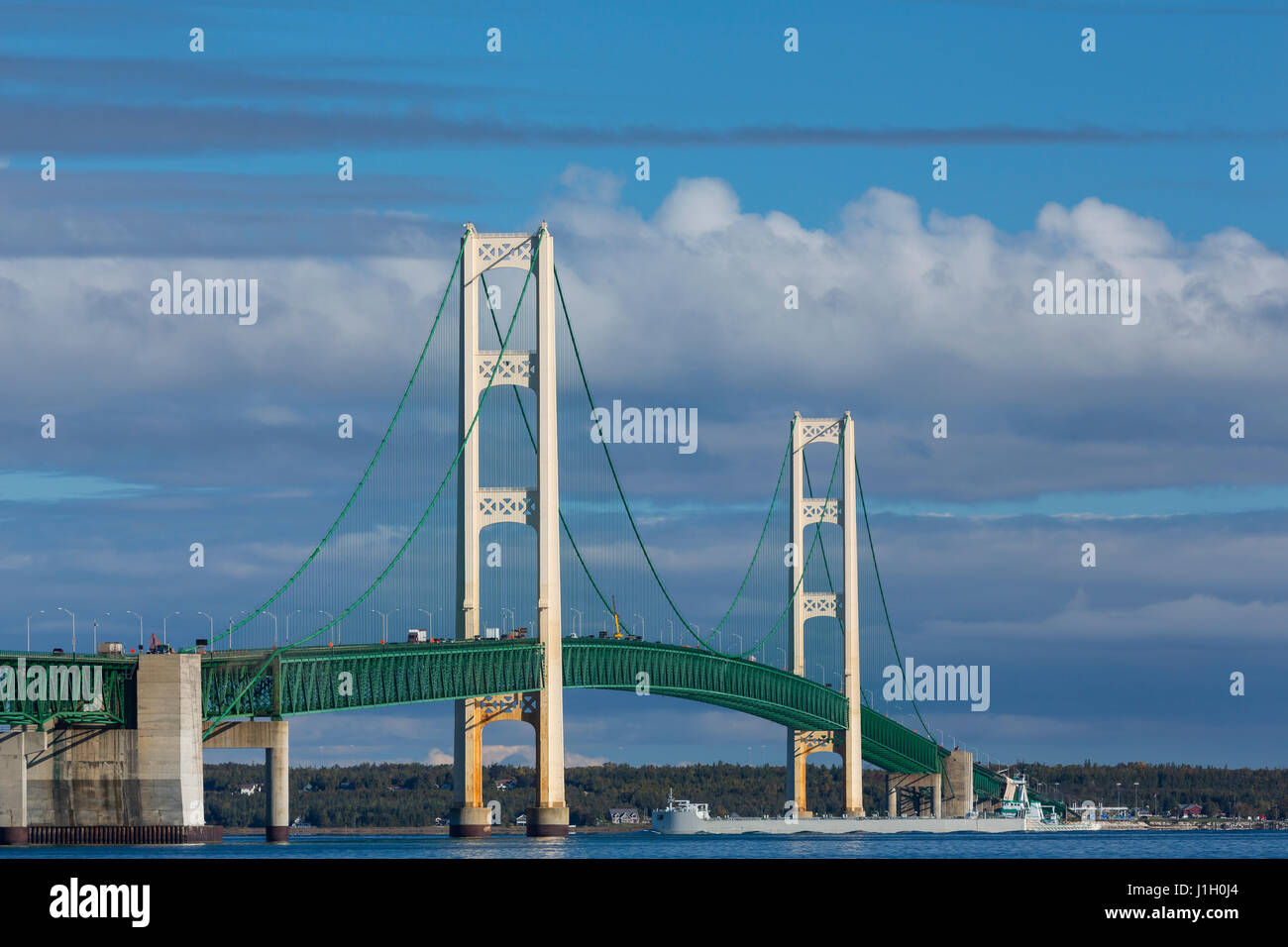 Große Mackinac Brücke Stockfoto