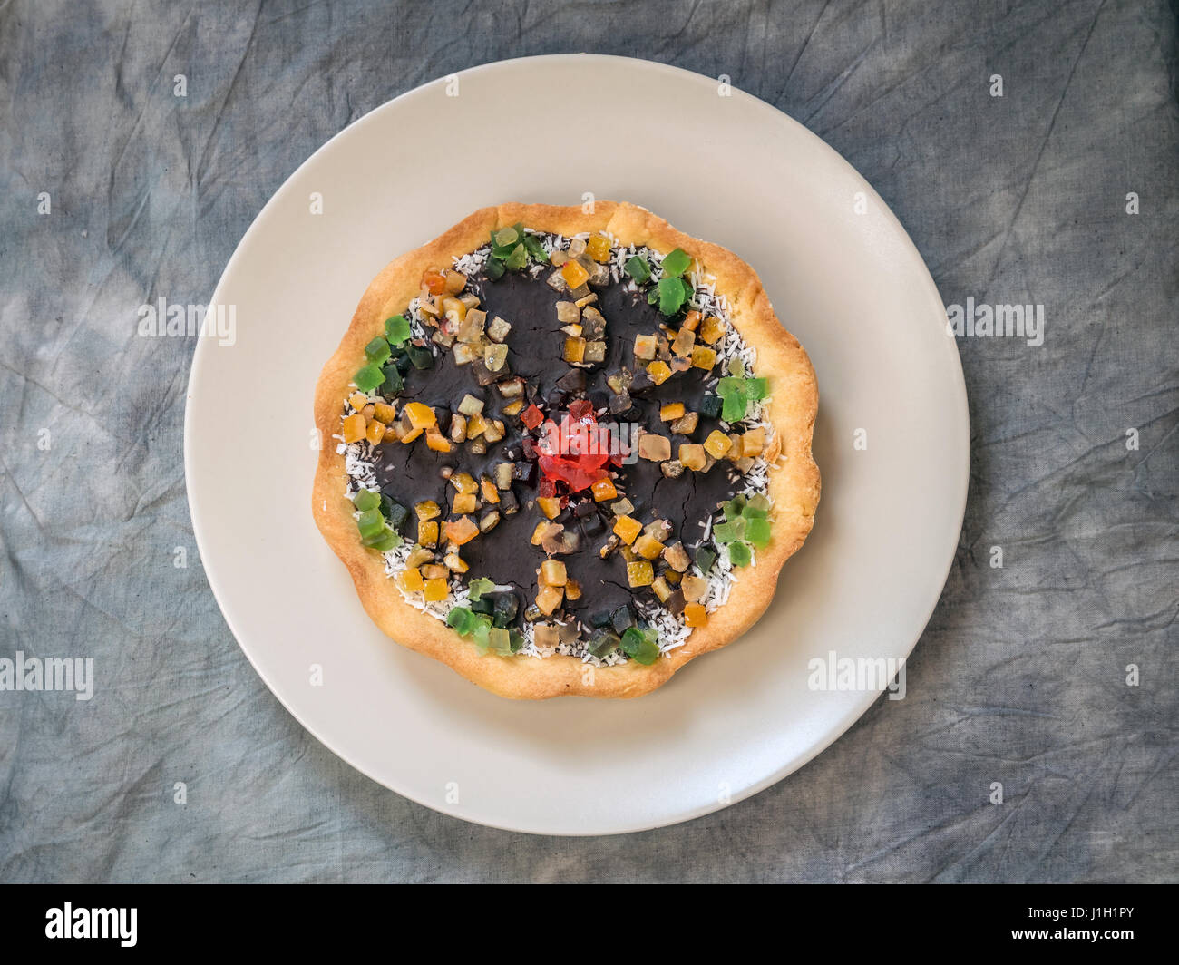 Traditionelle polnische Ostern Kuchen Mazurek. Es gibt eine Vielzahl von süßen Mürbeteig in Polen, an Ostern und an Weihnachten und Ferienzeit gebacken Stockfoto