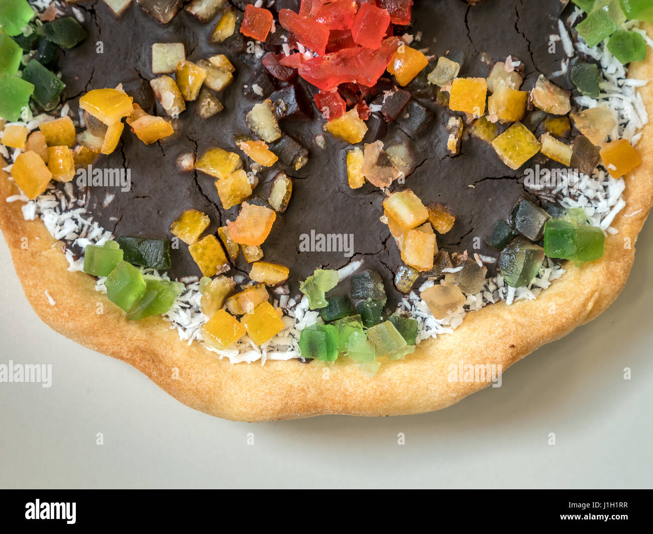 Traditionelle polnische Ostern Kuchen Mazurek. Es gibt eine Vielzahl von süßen Mürbeteig in Polen, an Ostern und an Weihnachten und Ferienzeit gebacken Stockfoto