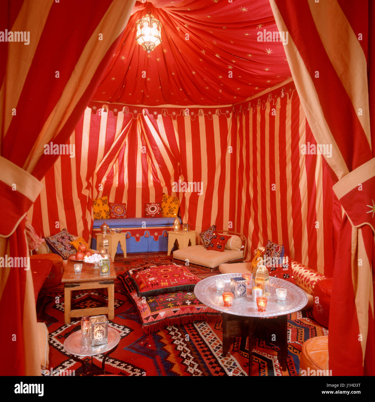 Wohnzimmer im arabischen Stil. Stockfoto