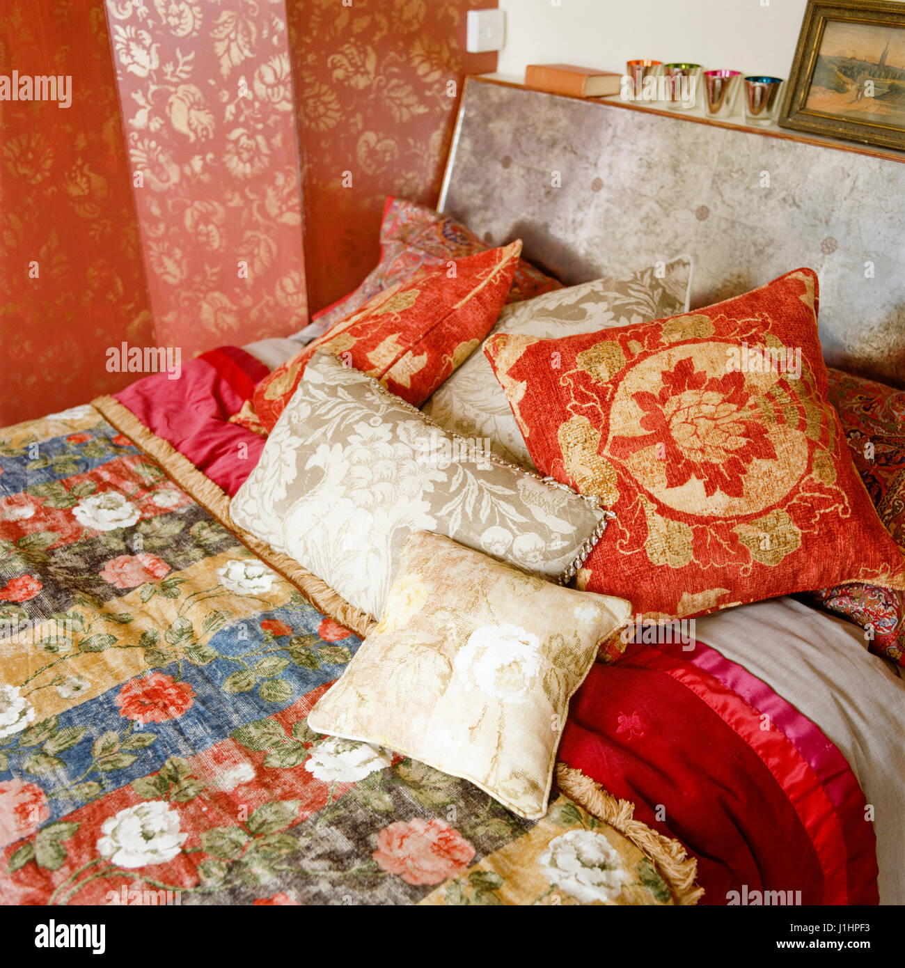 Orientalisches Schlafzimmer. Stockfoto