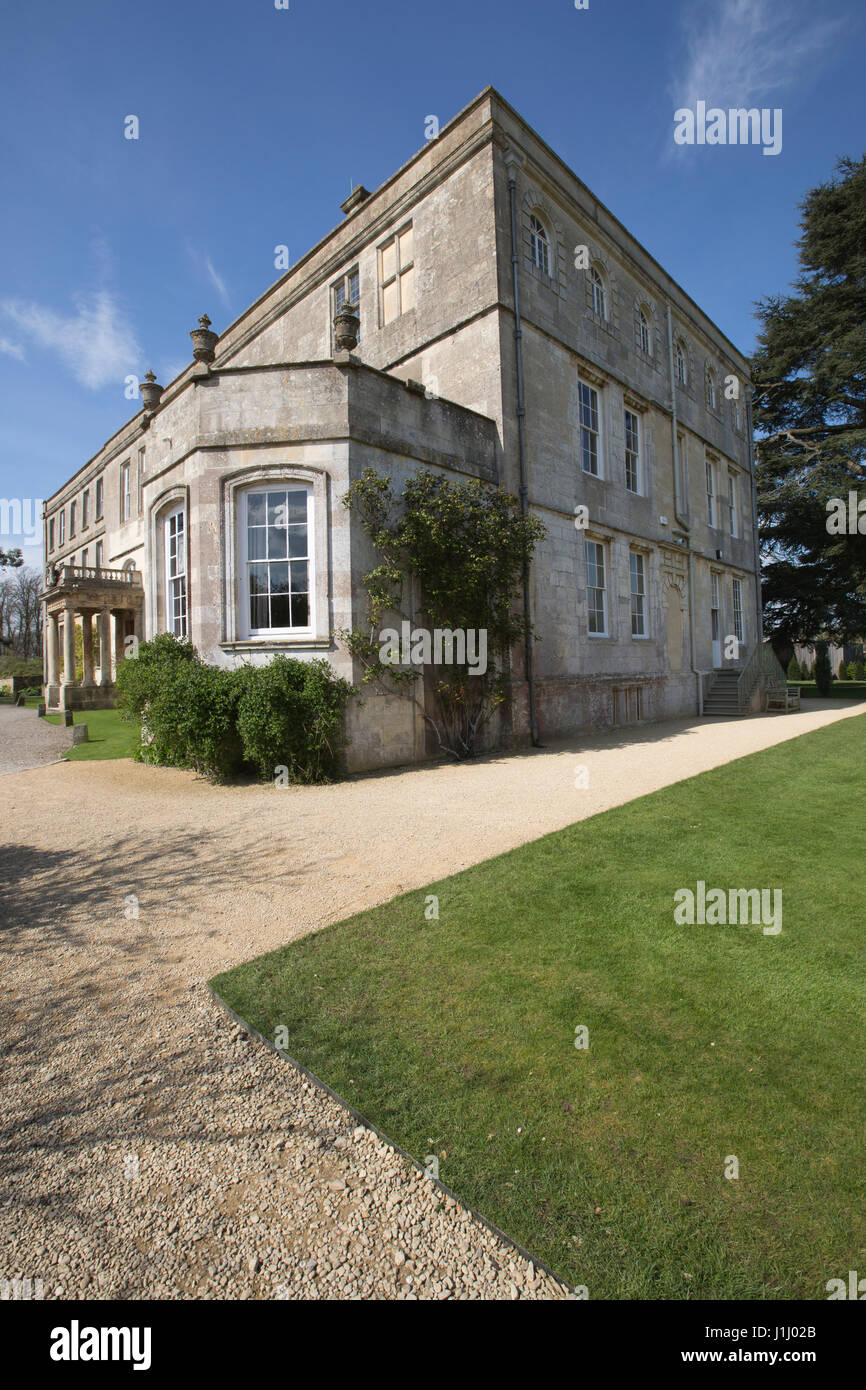 Elmore Gericht Herrenhaus in Gloucestershire, im Besitz von Anselm Deckmantel nach erben die 750 Jahre alte Eigenschaft von seinem Onkel im Jahr 2007. Stockfoto