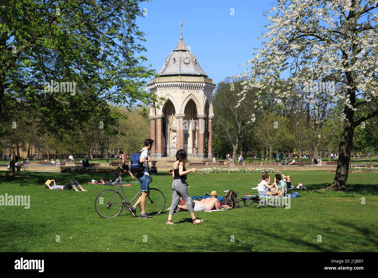 Burdett-Coutts Trinkbrunnen, Victoria Park Grove Road, London E3 Stockfoto