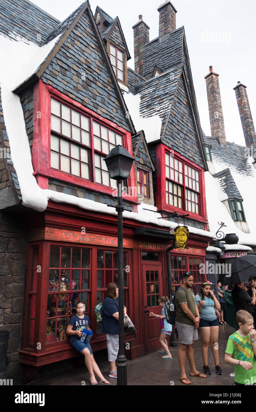 Die Zauberwelt von Harry Potter im Universal Orlando Resort, Orlando, Florida, USA Stockfoto