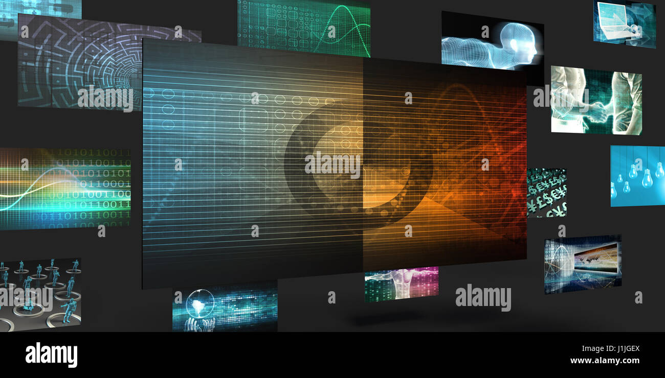 Konjunkturzyklus Vertriebs- und abstraktes Konzept Stockfoto