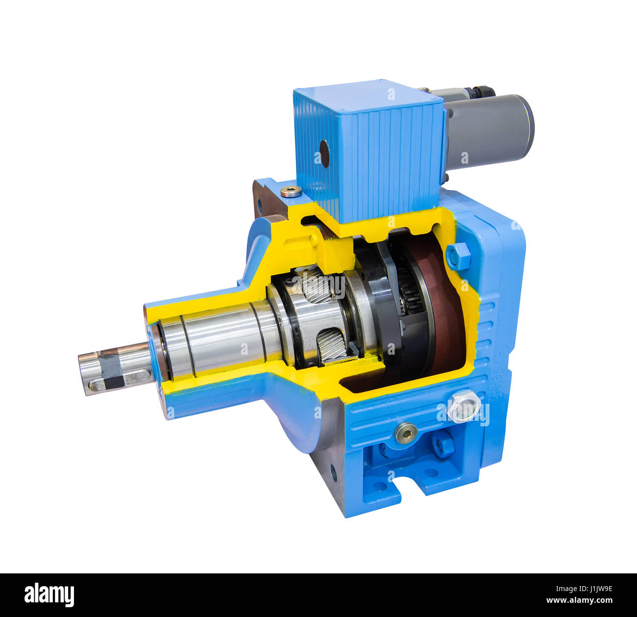 Metall-Zahnrad-Getriebe Stockfoto