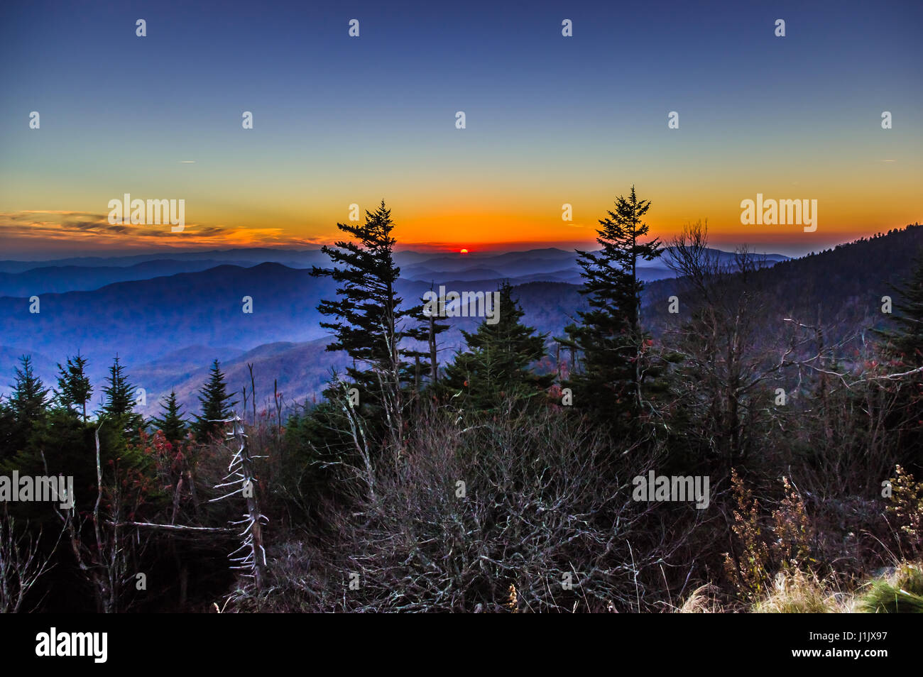 Swain County, Bryson City, North Carolina • Vereinigte Staaten Stockfoto