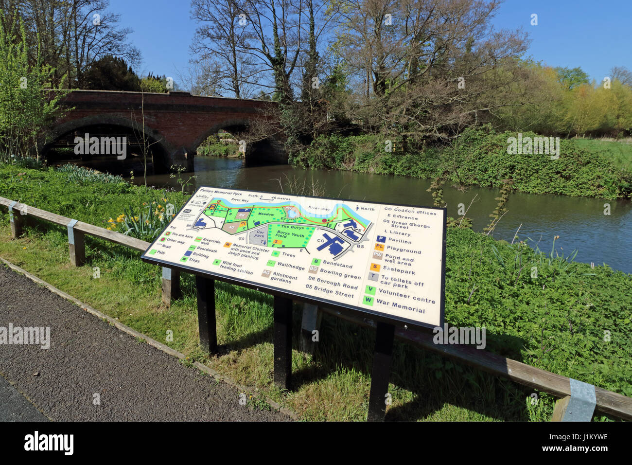 Phillips Memorial Park Godalming Surrey England Stockfoto