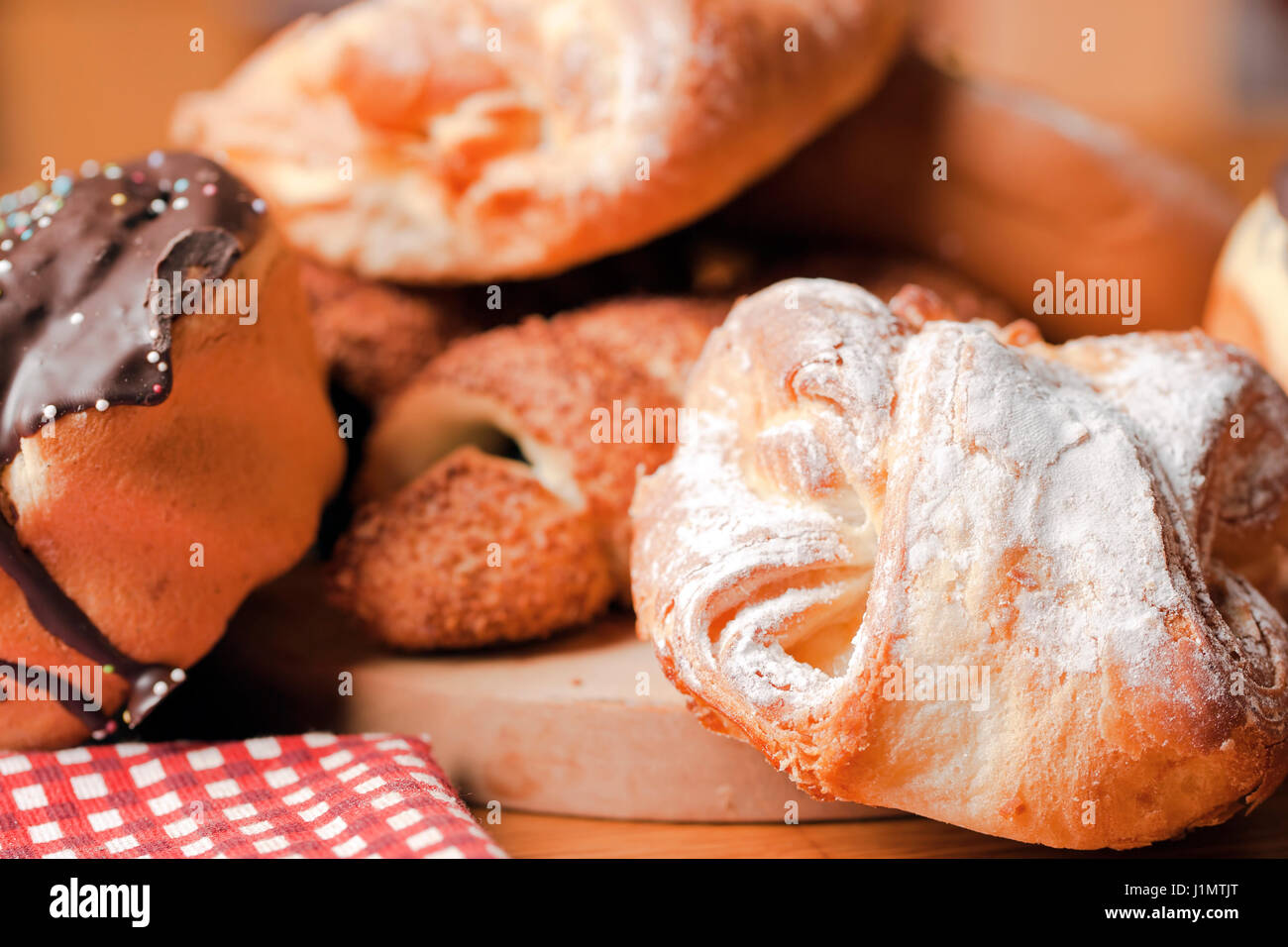 Torte Quark gefüllt Stockfoto