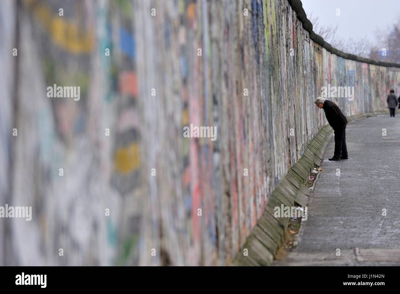 Berlin, Wand, Mauer, berlin, berlin, hellen, kalten Krieges, bunte, farbenfrohe Malerei, Farben, Farben, Ost-Berlin, East Side Gallery, Stockfoto