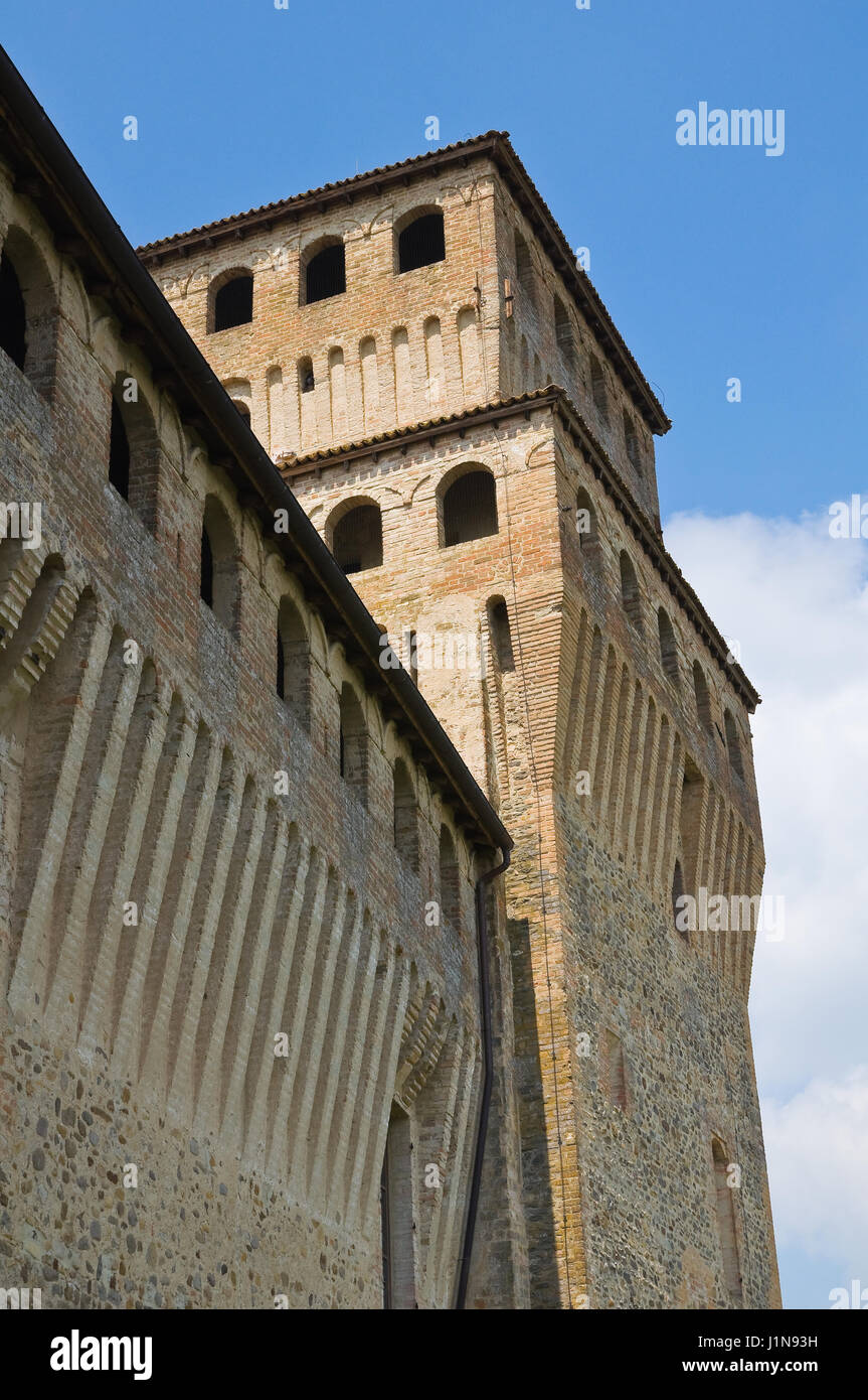 Castel Torrechiara. Emilia-Romagna. Italien. Stockfoto