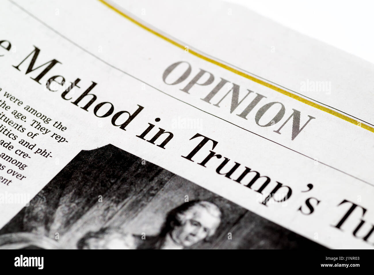 Chicago USA - 12.Februar 2017: Das Wall Street Journal Zeitung, Meinung"- (nur für redaktionelle Nutzung) Stockfoto