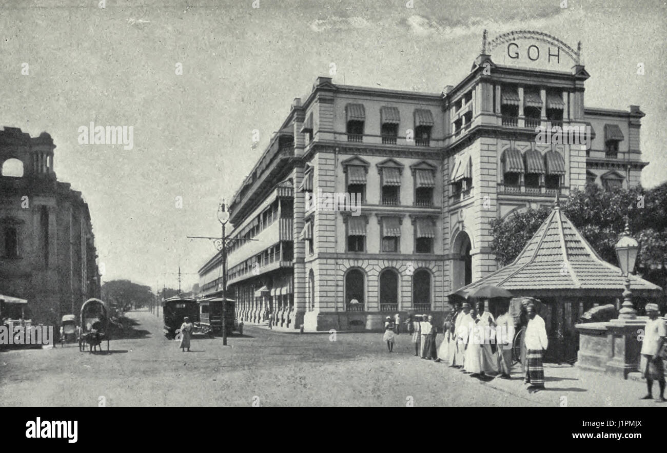 Das Grand Oriental Hotel, Colombo, Ceylon, um 1900 Stockfoto