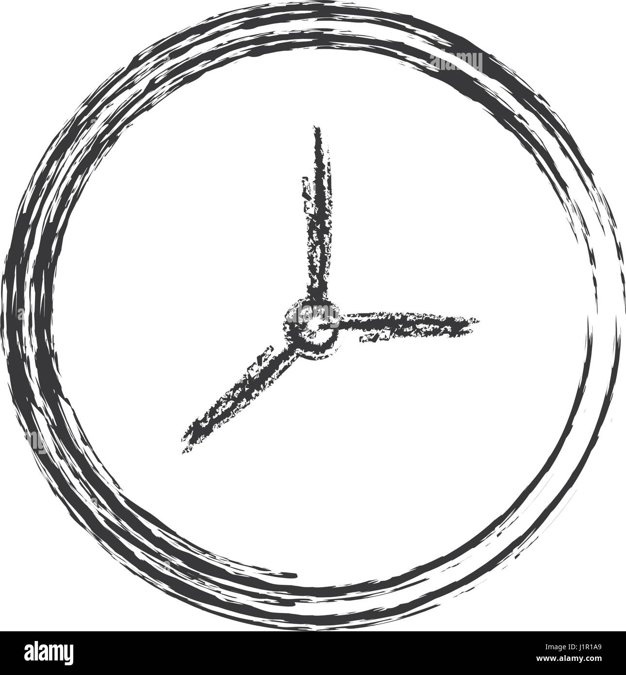 Uhr Uhr Zeit Symbol Skizze Stock-Vektorgrafik - Alamy