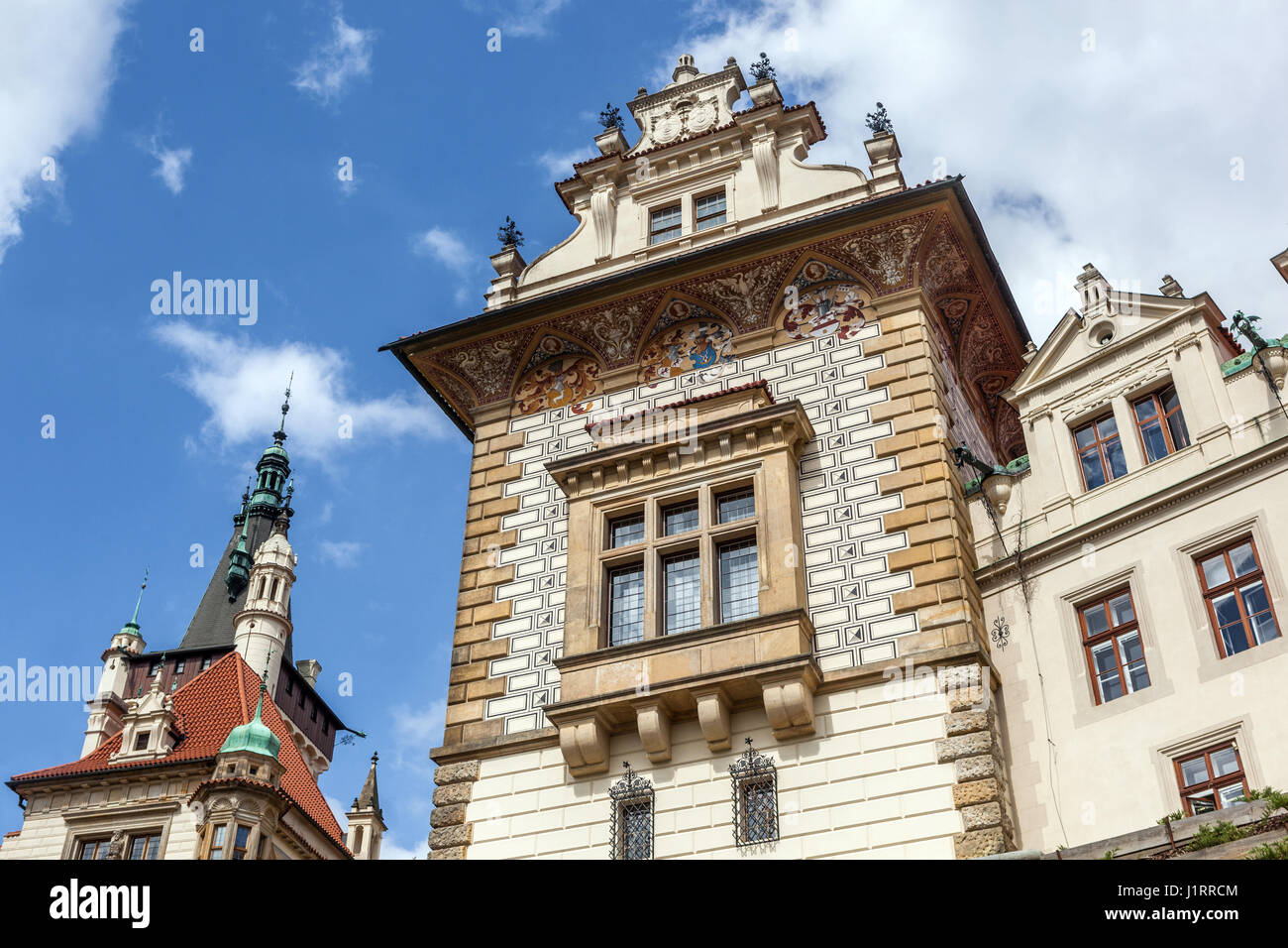 Burg Pruhonice UNESCO-Weltkulturerbe, Prag Tschechische Republik Stockfoto