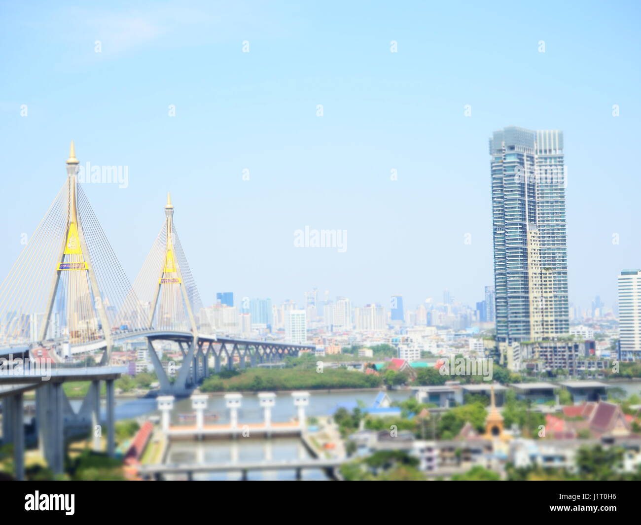 Rama IX-Brücke Stockfoto