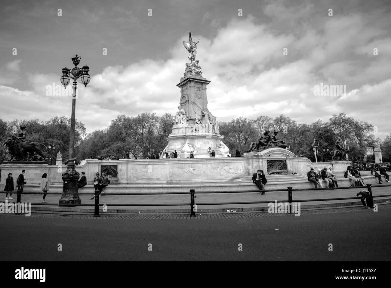 Die Victoria Memorial, die Mall, London, UK. Stockfoto