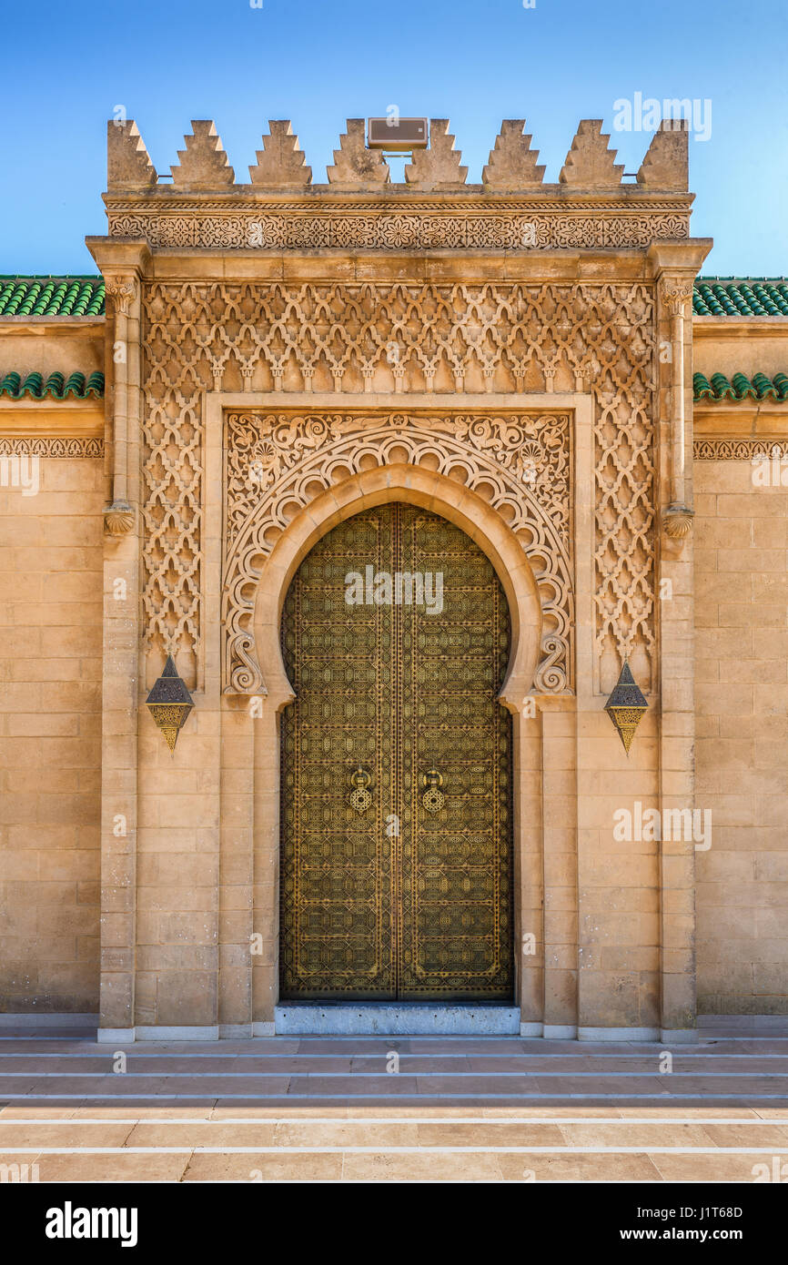 Mausoleum von sehr beteten Mohammed V. in Rabat, Marokko Stockfoto
