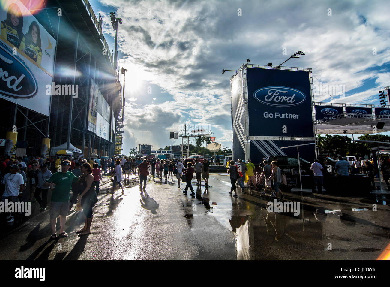 NASCAR-Rennen im Homestead Miami Speedway Fan view Stockfoto