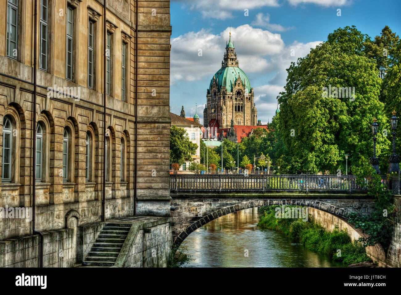 Rathaus von Hannover (Deutschland), HDR-Technik Stockfoto