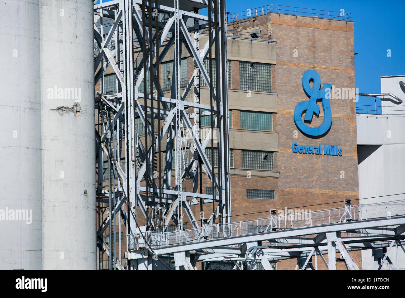 Ein Logo Zeichen außerhalb einer Einrichtung von General Mills, Inc., in Buffalo, New York am 17. April 2017 besetzt. Stockfoto