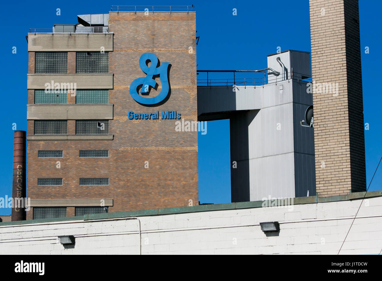 Ein Logo Zeichen außerhalb einer Einrichtung von General Mills, Inc., in Buffalo, New York am 17. April 2017 besetzt. Stockfoto