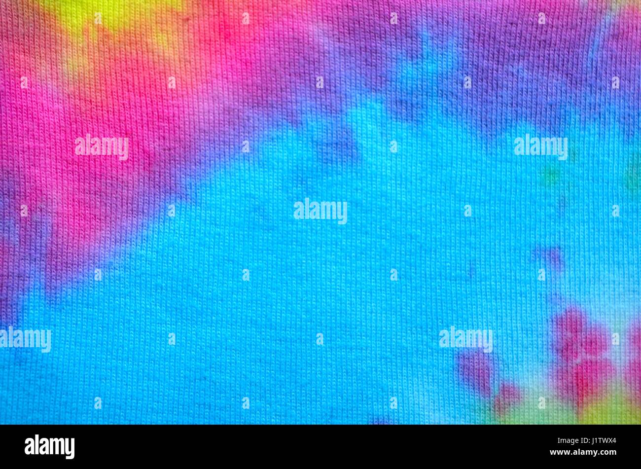 Batik Stoff Zoom in brillant leuchtenden Farben Farben Stockfoto