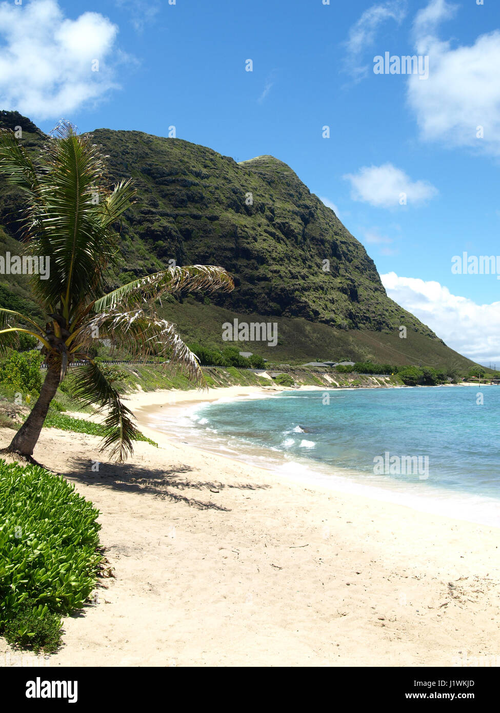 Ruhigen Ufer des Hawaii-Strände im Sommer Stockfoto