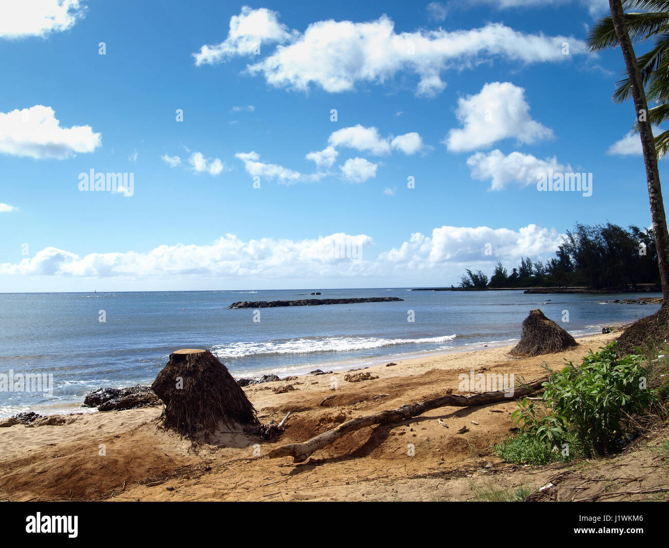 Küste von Hawaii Oaho Insel Stockfoto