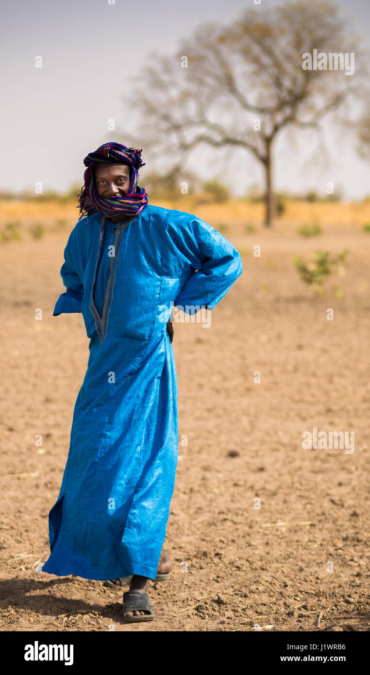 Wolof-Führer in der Savanne von Senegal Stockfoto