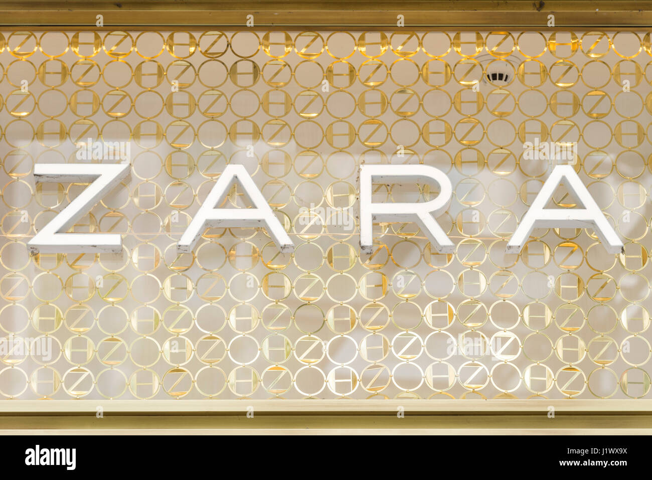 Zara Home Store an der Meir in Antwerpen Stockfoto
