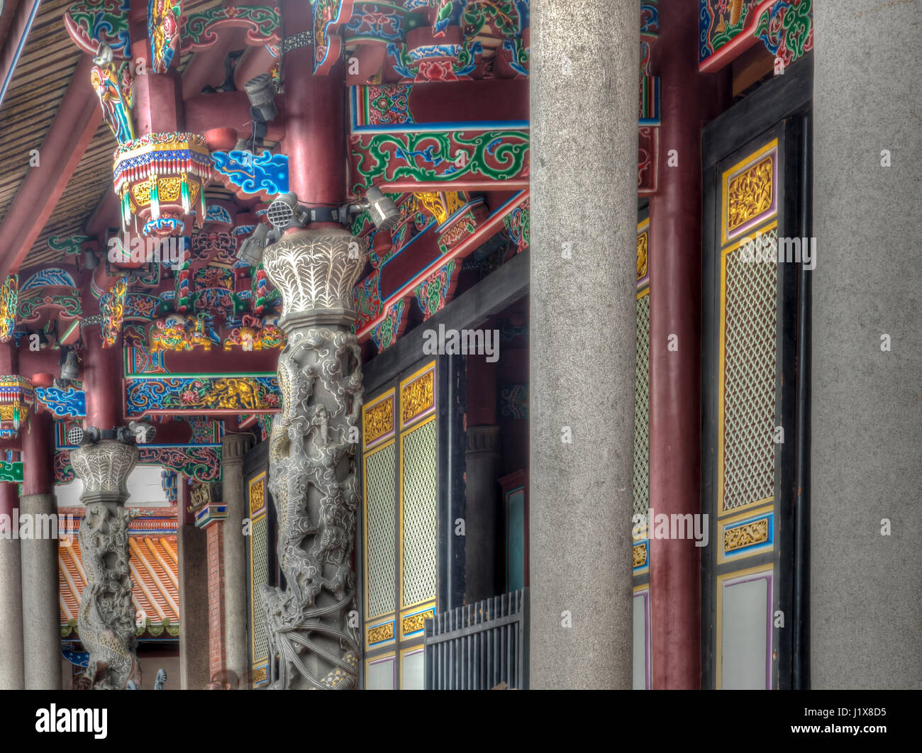 Taipei, Taiwan - 12. Oktober 2016: Konfuzius-Tempel Taipei Stockfoto