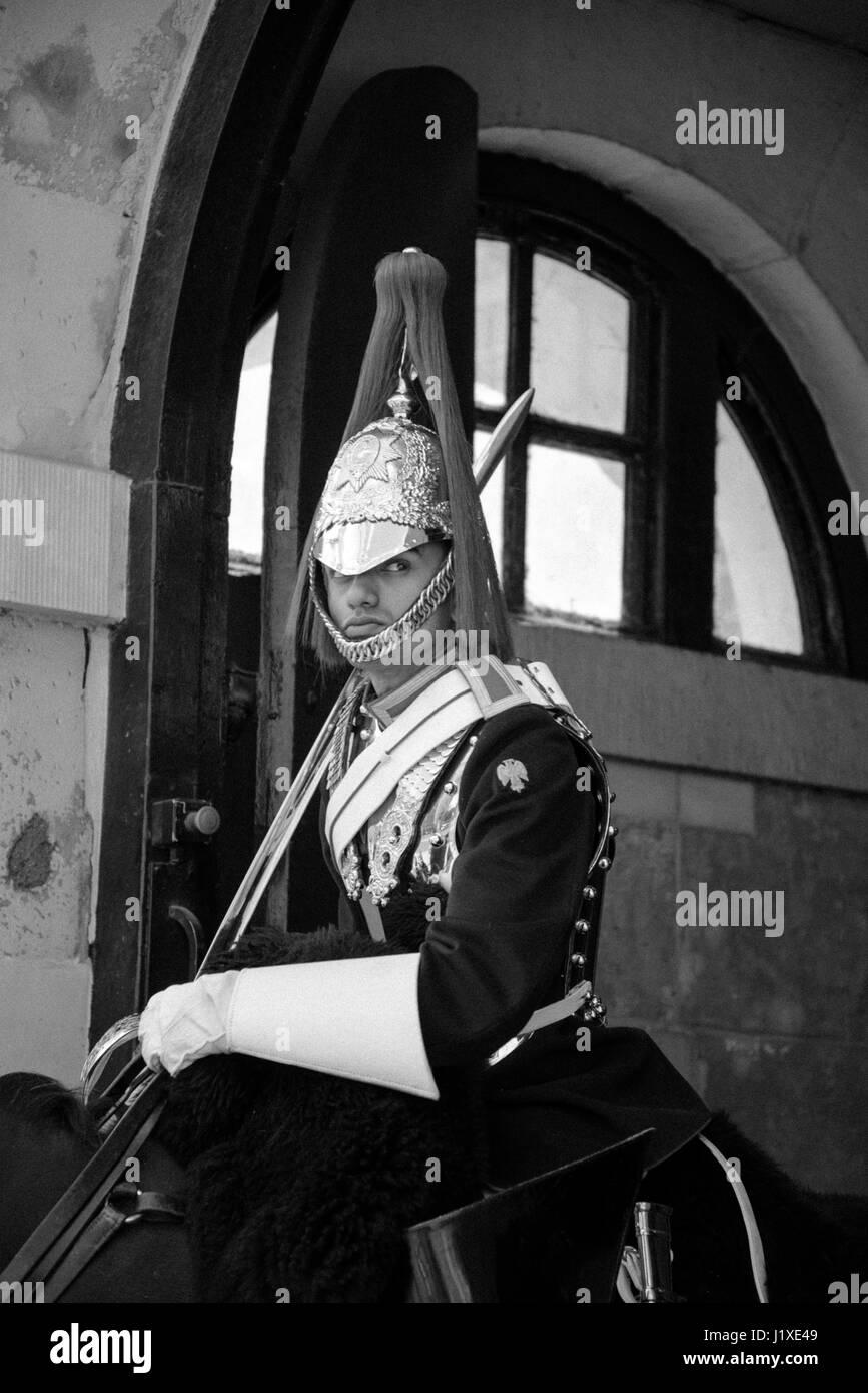 Montierten Trooper, Horse Guards, London, Vereinigtes Königreich Stockfoto