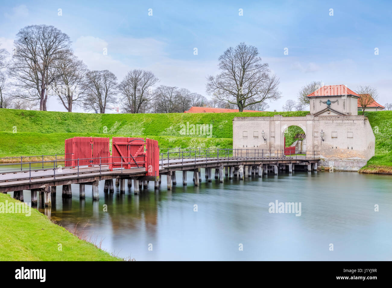 Kastellet Brücke, Kopenhagen, Skandinavien, Dänemark Stockfoto