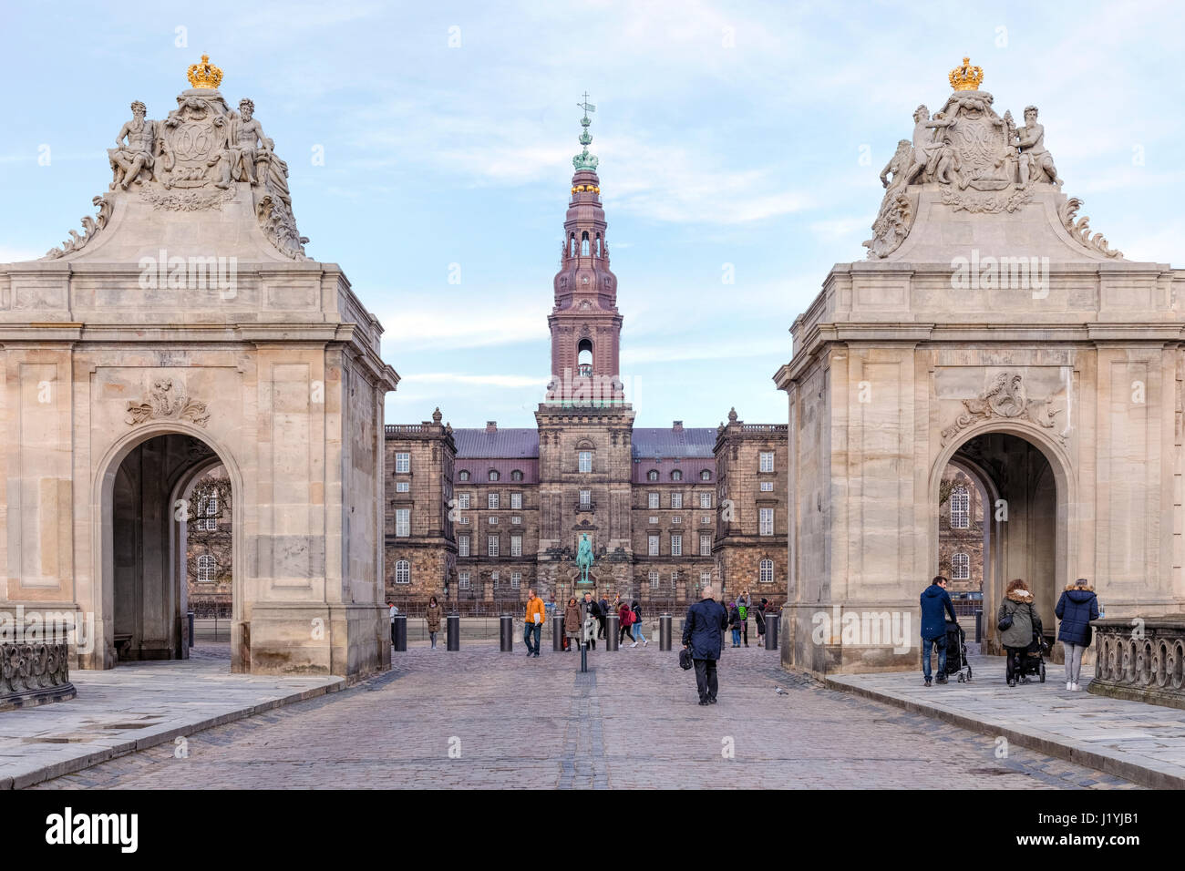 Christiansborg, Kopenhagen, Dänemark, Scandinavia Stockfoto