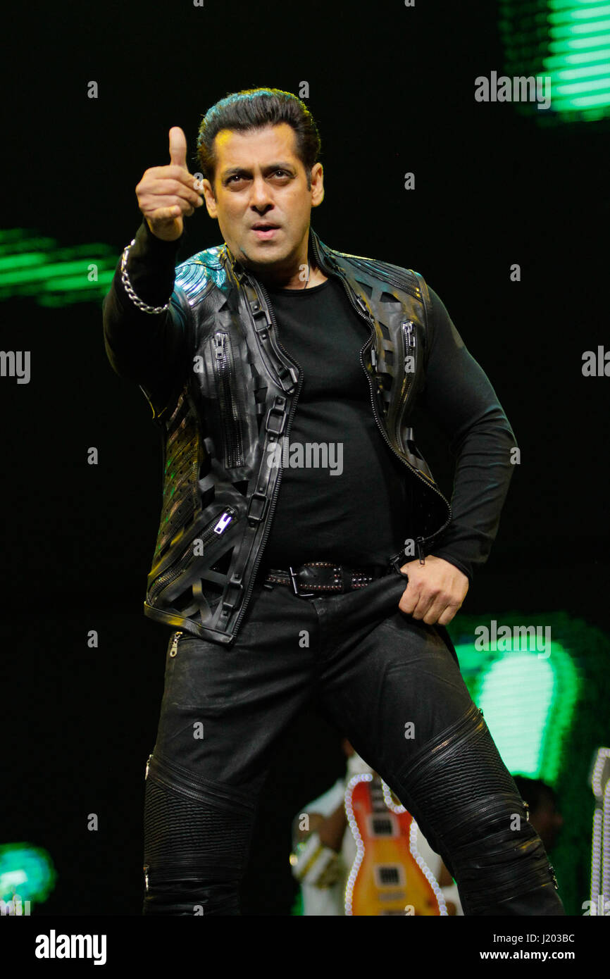 Sydney, NSW, Australien. 22. April 2017. Bollywood-Superstar Salman Khan bei der Da-Bangg Tour in der Qudos Arena Bankkredite durchführen: Christopher Khoury/Australier / Presse/ZUMA Draht/Alamy Live News Stockfoto