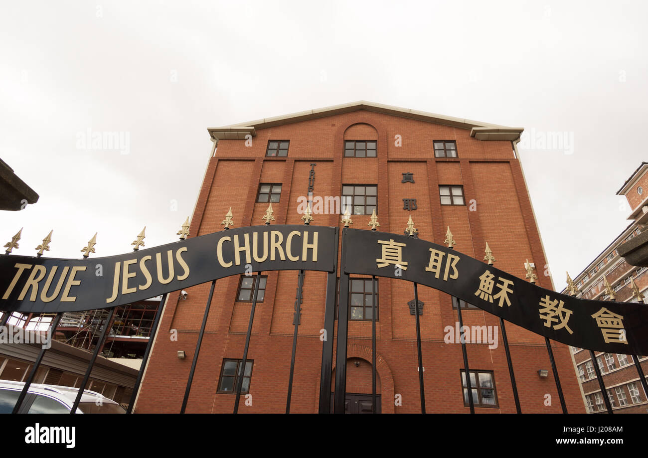 Der wahre Jesus Church, chinesische christliche Kirche, Newcastle Upon Tyne, England, UK Stockfoto