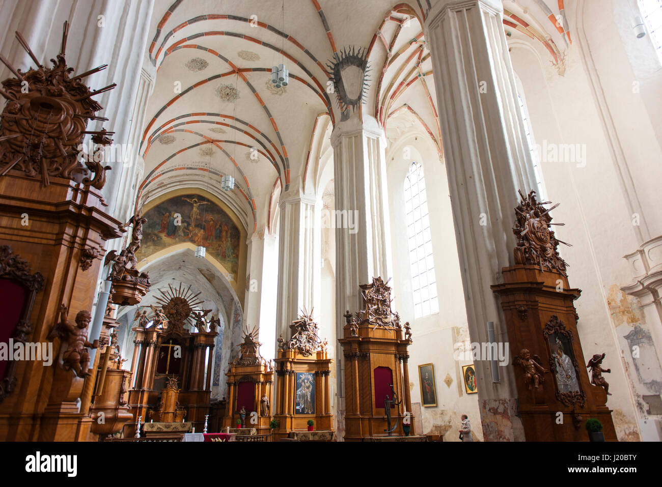 Interieur der Kirche St. Franziskus und St. Bernhard. Stockfoto