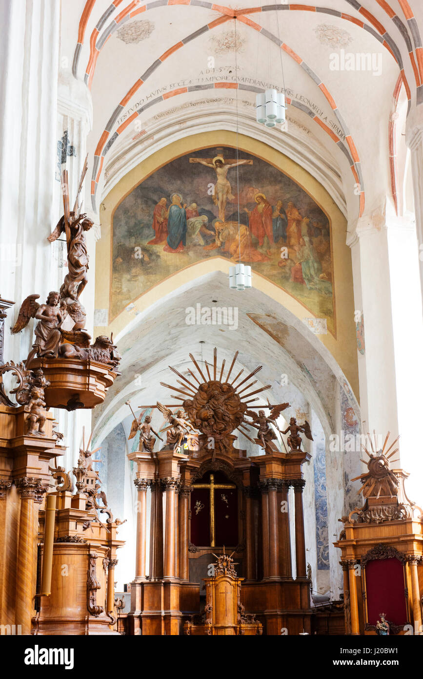 Interieur der Kirche St. Franziskus und St. Bernhard. Stockfoto