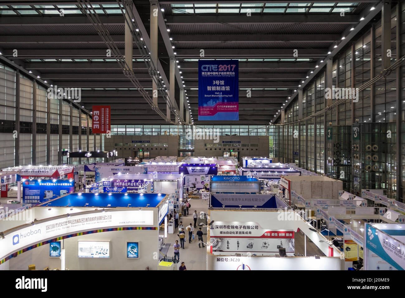 Shenzhen Convention und Exhibition Center, Innenansicht, in Shenzhen, China Stockfoto