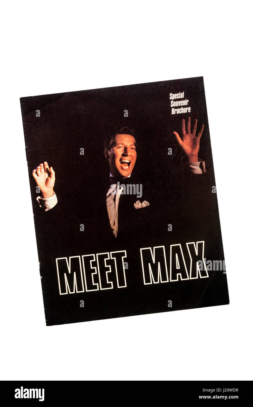 1970er Jahren treffen sich Max Bygraves Max Special Souvenir-Broschüre. Stockfoto