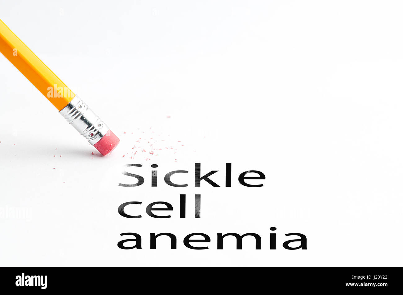 Bleistift mit Radiergummi Stockfoto