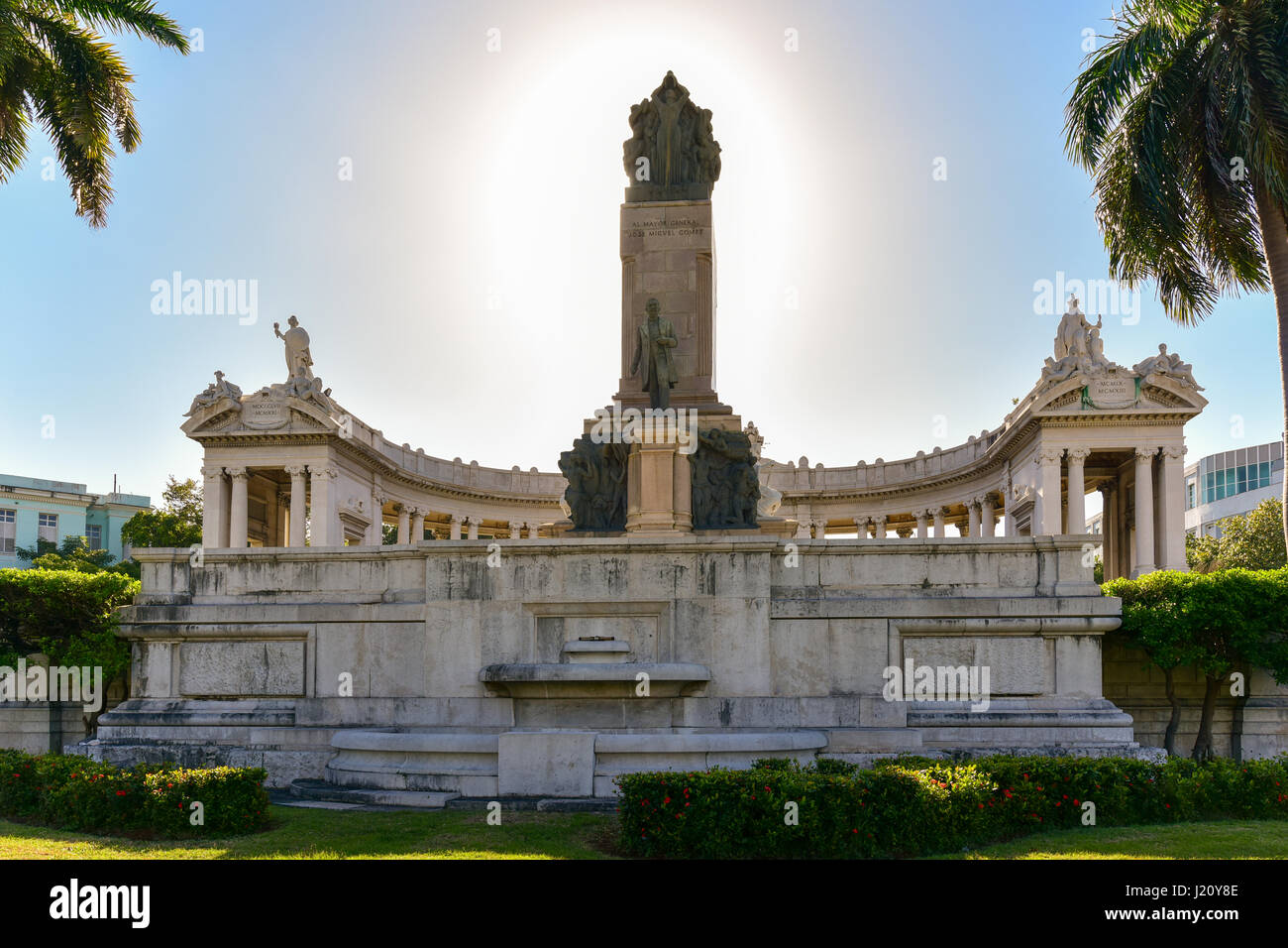 Jose Miguel Gomez Monument Avenue der Präsidenten. Er war ein kubanischer wer einer der Führer der Rebellen in den kubanischen Unabhängigkeitskrieg war Stockfoto